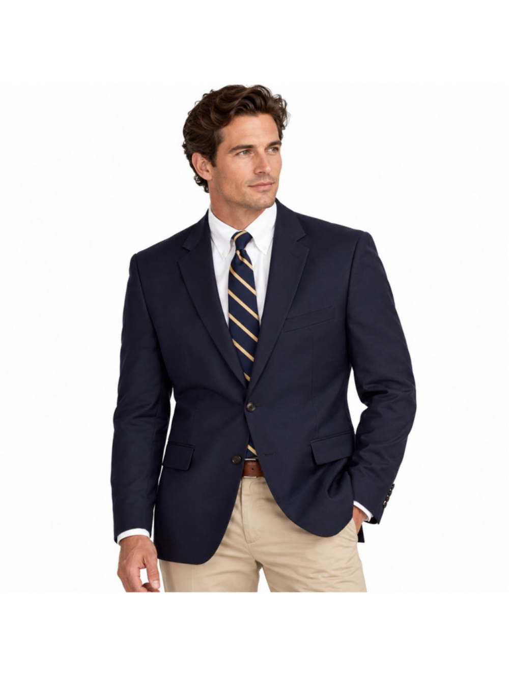 Lauren Ralph Lauren Men UltraFlex Lancaster Classic Fit Suit Jacket Navy 54L NWT